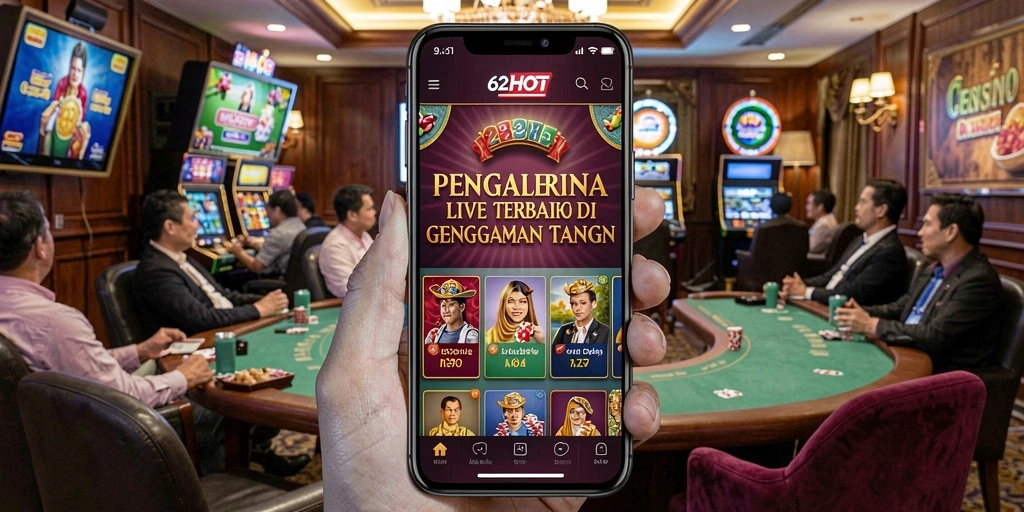 Gameplay Live Casino yang seru dan interaktif dengan dealer langsung.