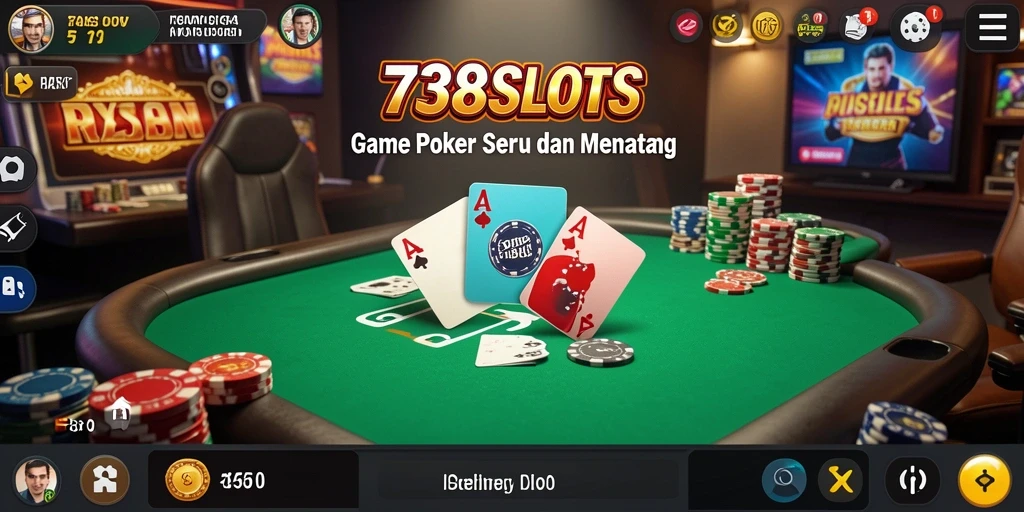 Tampilan gameplay seru dalam aplikasi 738SLOTS yang menarik.