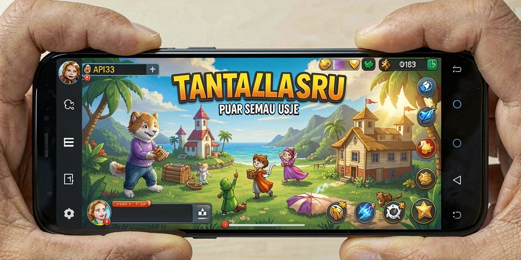 Tampilan gameplay dari API33 yang menarik dan menantang.