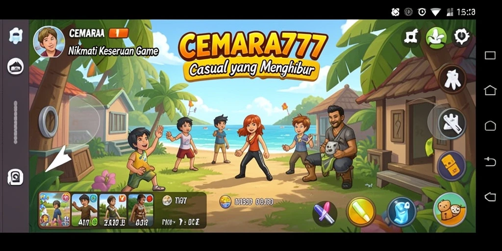 Tampilan gameplay seru dan menantang di CEMARA777.