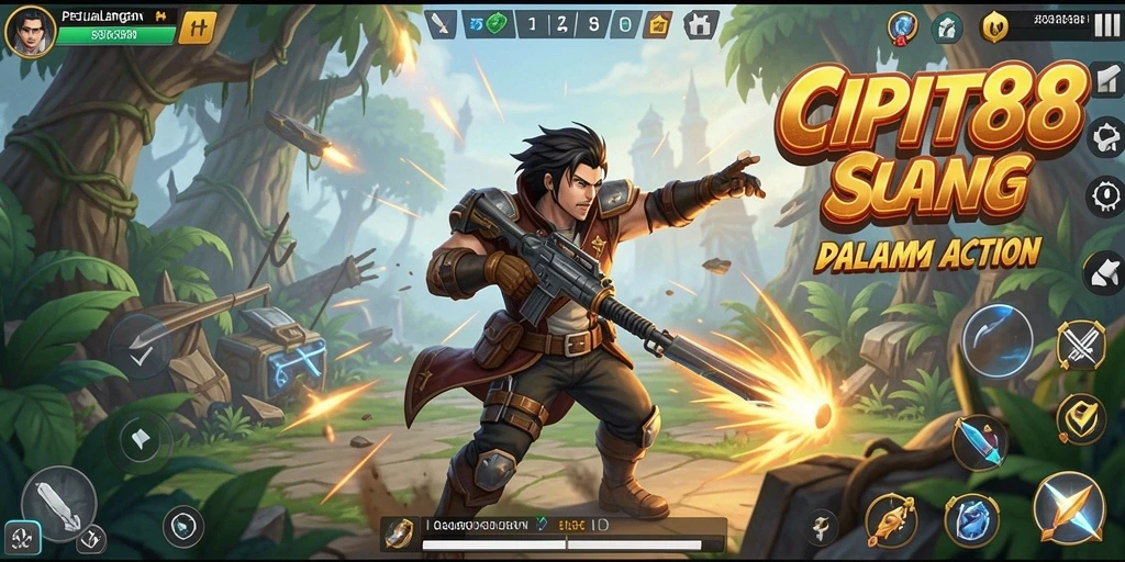 Screenshot utama CIPIT88 menampilkan aksi gameplay yang mendebarkan.