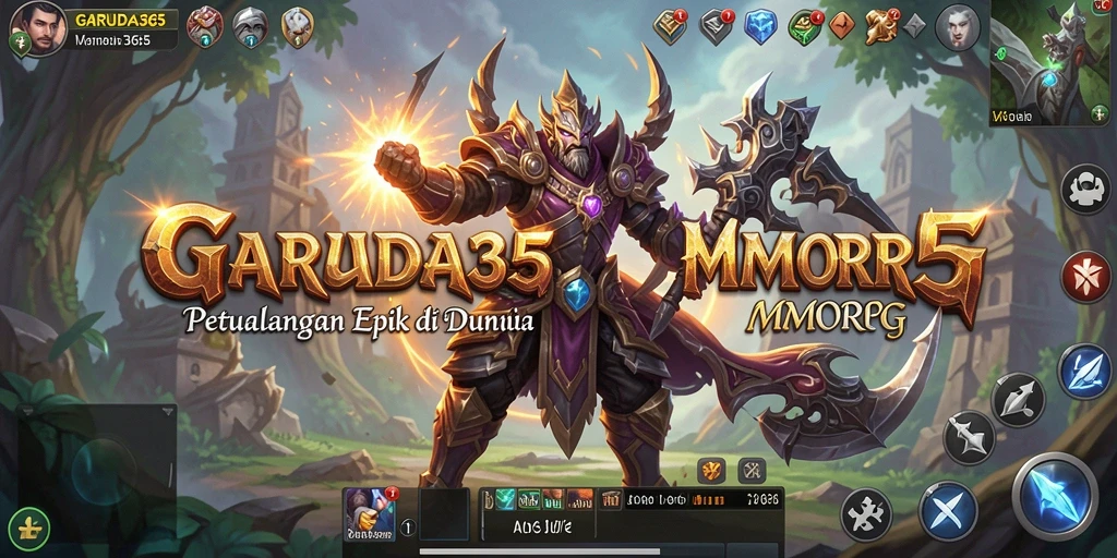 Tampilan gameplay GARUDA365 yang menawan dan interaktif dalam dunia MMORPG.