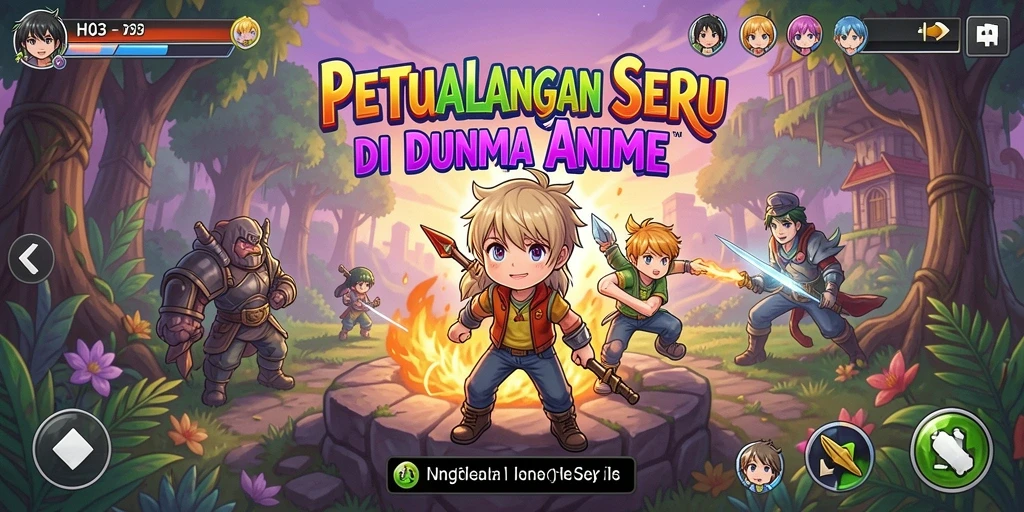 Tampilan screenshot H03 menampilkan aksi seru dalam pertarungan karakter Anime.