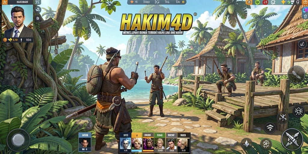 Gameplay HAKIM4D menampilkan eksplorasi dunia terbuka yang menakjubkan.