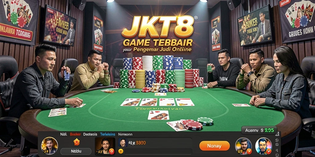 Tampilan gameplay mengasyikkan di JKT8 dengan berbagai fitur menarik.
