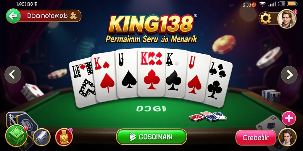 Tampilan menarik dari gameplay Domino di KING138.