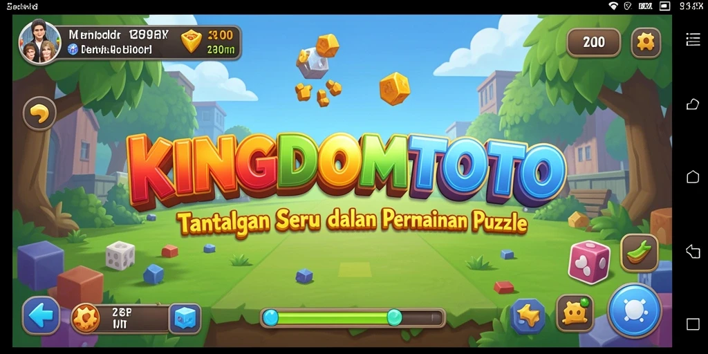 Tangkapan layar dari gameplay <strong>KINGDOMTOTO</strong> menampilkan tantangan puzzle yang menarik.