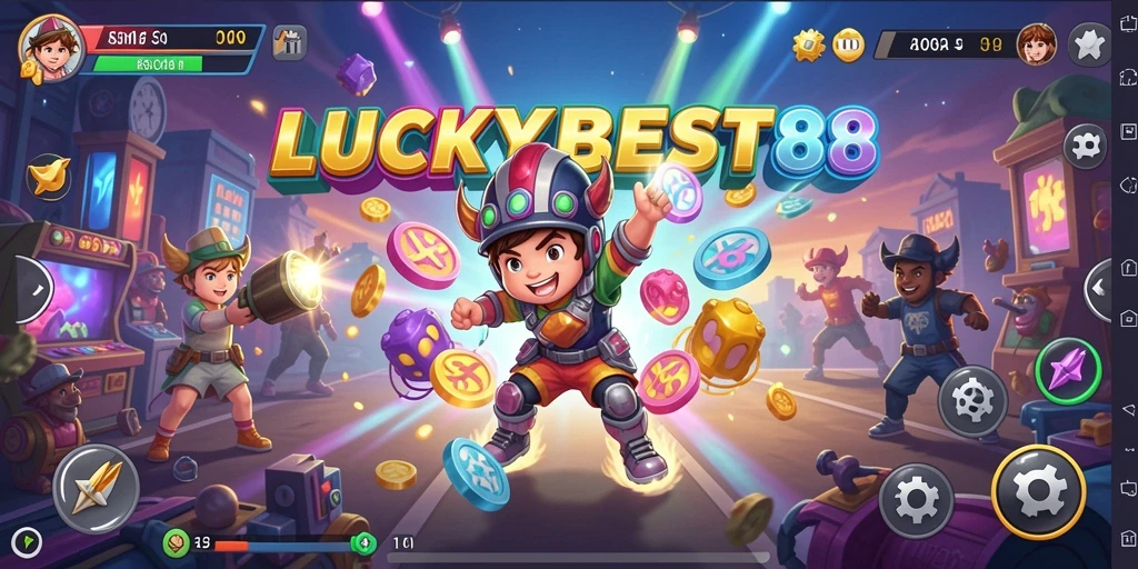 Tangkapan layar utama LUCKYBEST88 menampilkan gameplay yang seru dan menarik.