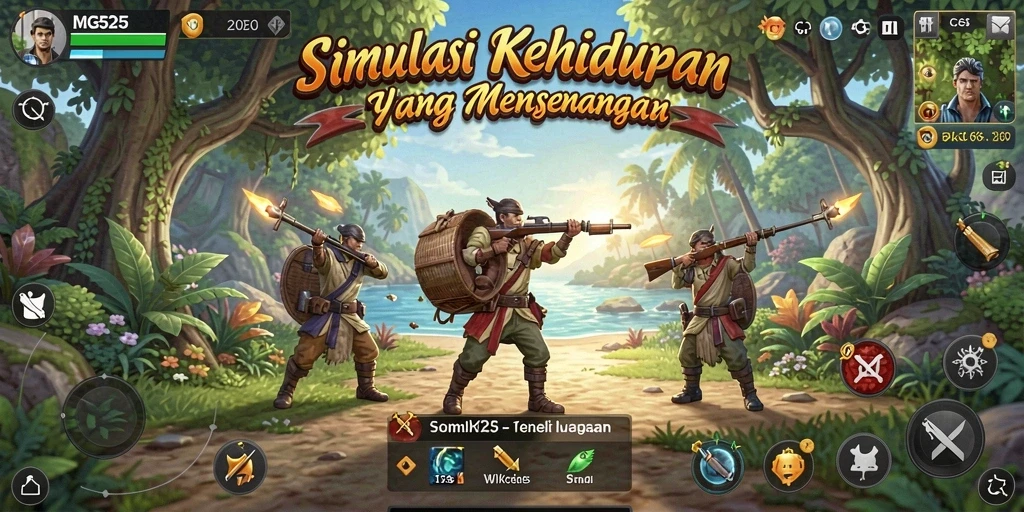 Screenshot gameplay MG525 menunjukkan karakter dan lingkungan yang menawan.