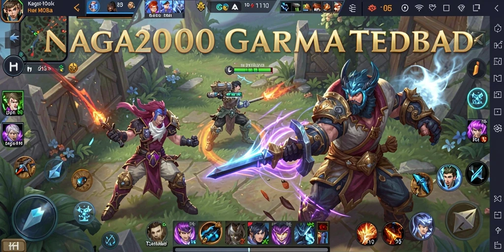 Gameplay seru dalam pertempuran tim di NAGA2000.