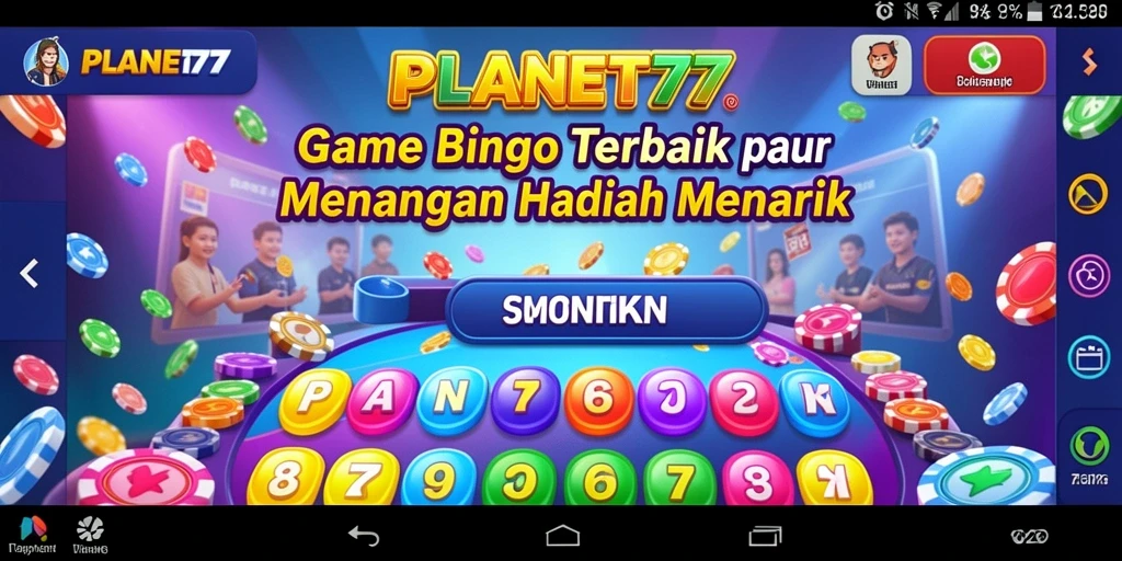 Screenshot menampilkan gameplay seru dari permainan Bingo PLANET77.