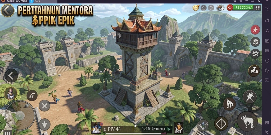 Screenshot gameplay menara pertahanan yang seru di PP444.