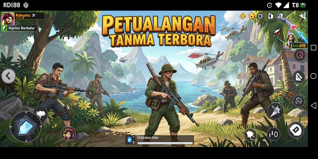 Tampilan gameplay <strong>RDI88</strong> yang menakjubkan di dunia terbuka.