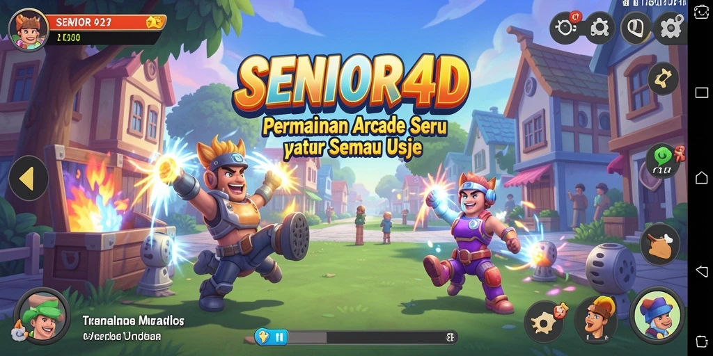 Tangkap momen seru gameplay SENIOR4D saat mengatasi tantangan arcade.