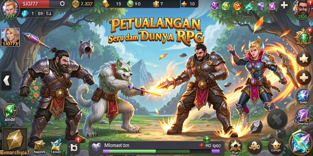 Tangkapan layar menunjukkan pertarungan epik dalam SJO777 yang seru.