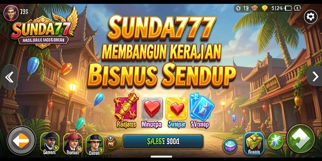 Screenshot gameplay SUNDA777 yang menampilkan pengelolaan bisnis.