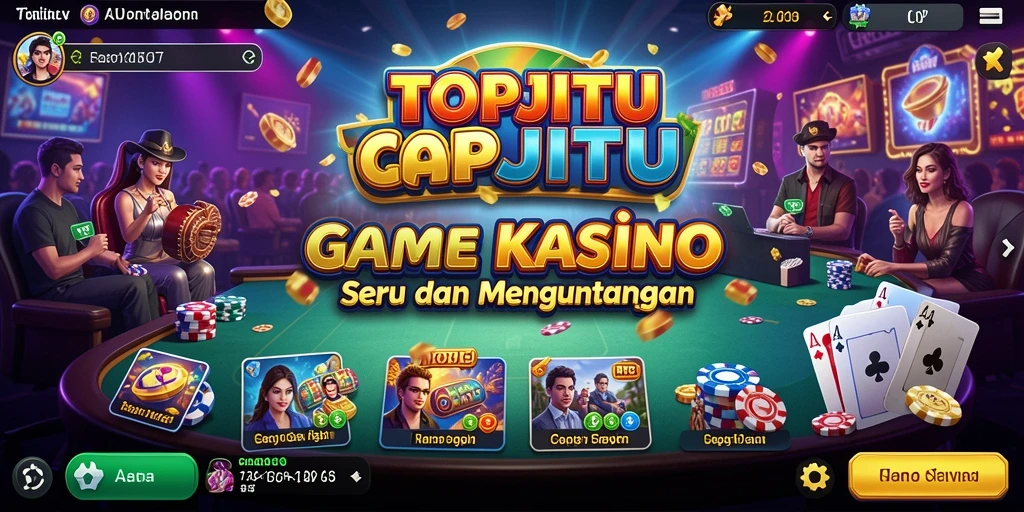Screenshot gameplay TOPJITU menampilkan pengalaman kasino yang menarik.