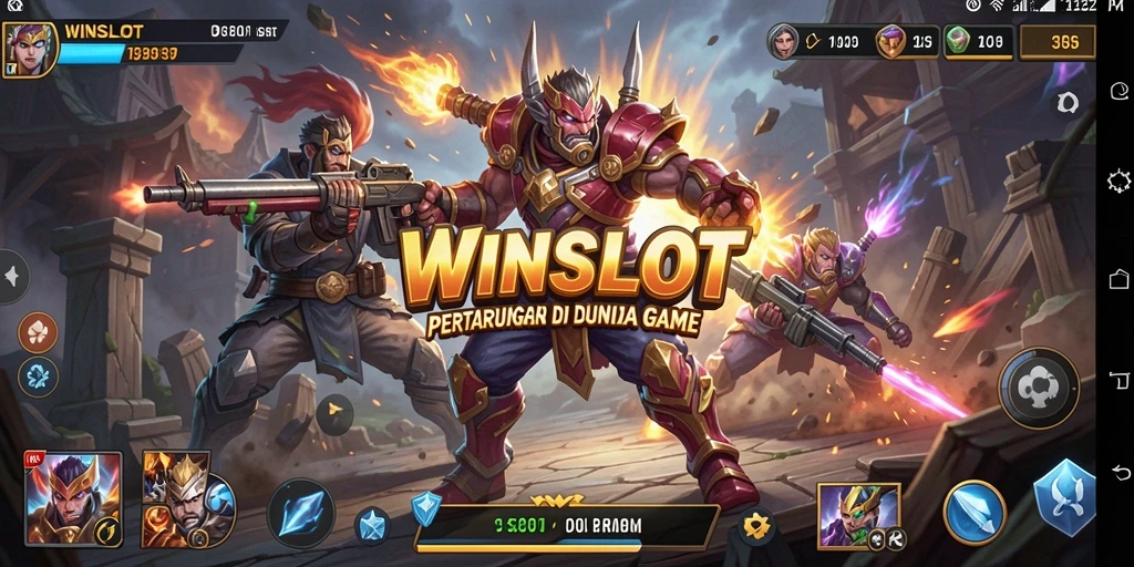 Tampilan gameplay WINSLOT yang menegangkan dengan aksi pertarungan seru.