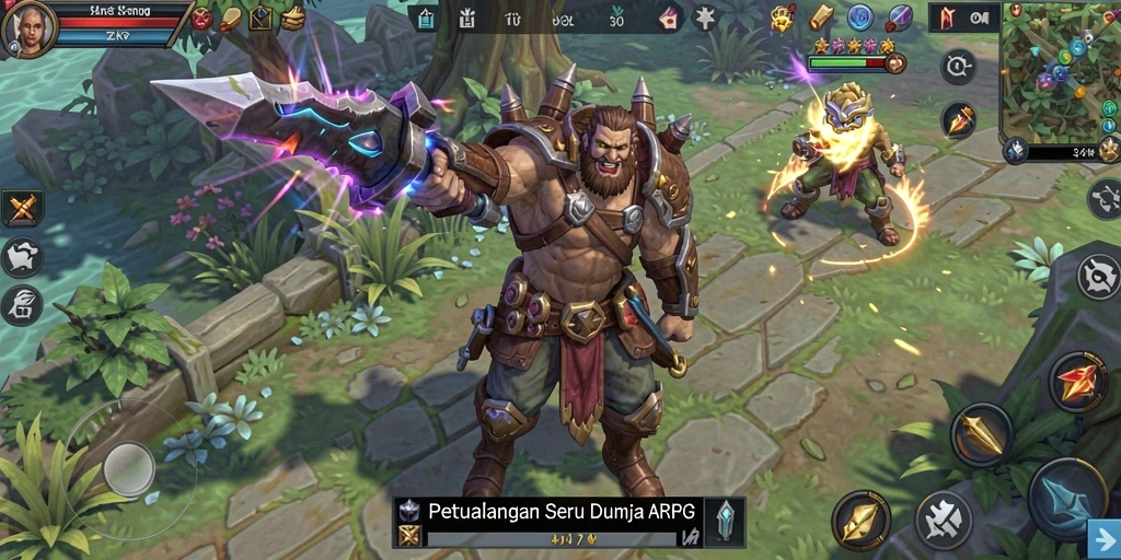 Tampilan gameplay seru di ZK7 menunjukkan aksi pertempuran yang mendebarkan.