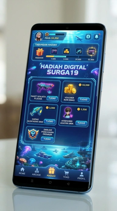Screenshot aplikasi surga19 saat pengguna menjelajahi kategori aplikasi.